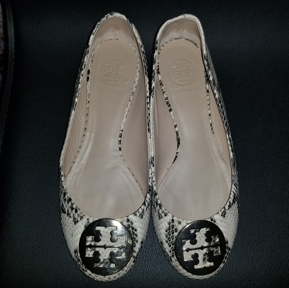 Tory Burch Snakeskin Flats